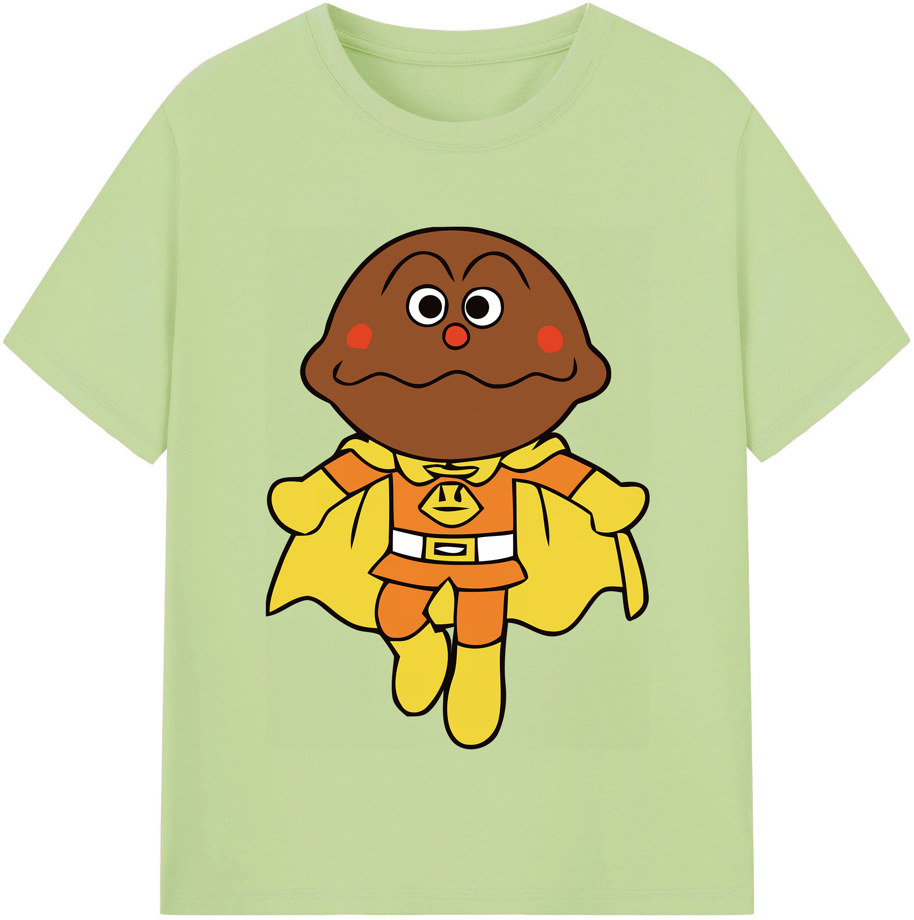 （画像用） アンパンマン Anpanman 綿100％半袖Tシャツ（フロントプリント）